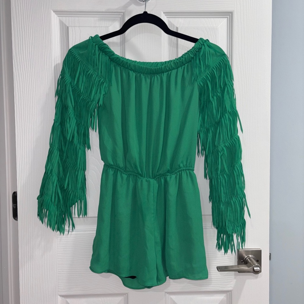 MIA Green Off the shoulder Romper